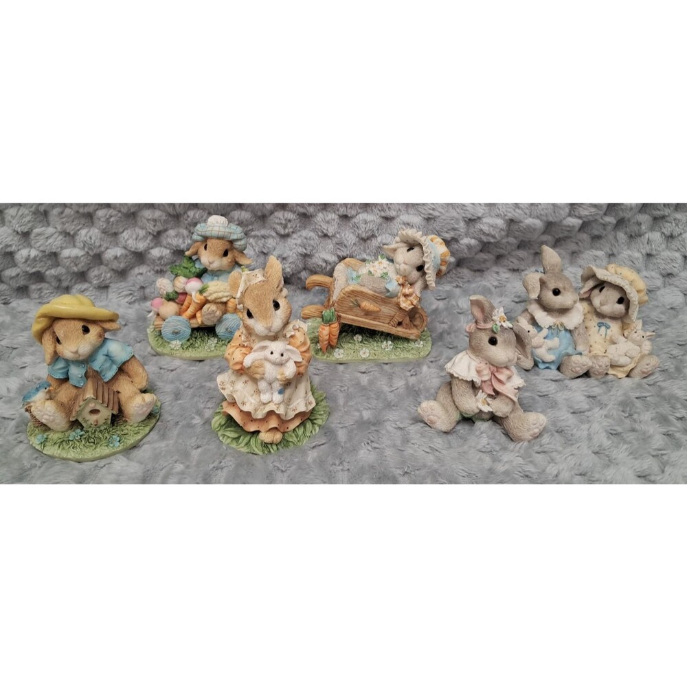 Easter Bunny Train Set Porcelain Midwestern Home Products Holiday Decor Lights